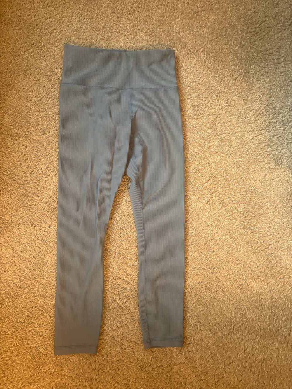 Athleta Women’s Ribbed Slate Blue Leggings